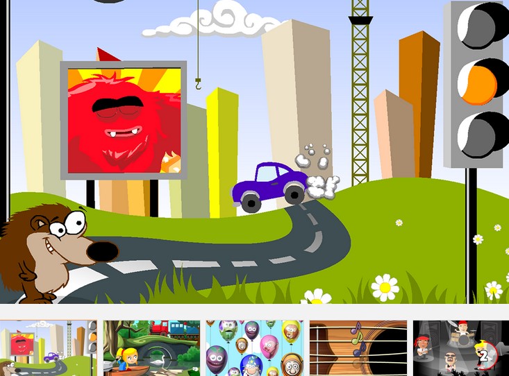 Captures d'écran de différents jeux du logiciels
