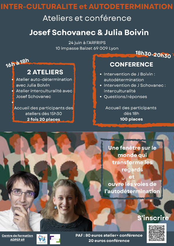 Affiche de la conférence et des ateliers, toutes les informations sont dans l'article
