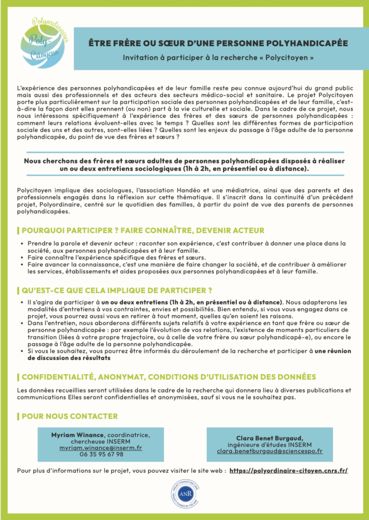 Présentation de la recherche, cliquez sur l'image pour afficher le flyer qui contient cette présentation